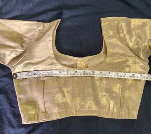 Elegant Golden Silk Blouse