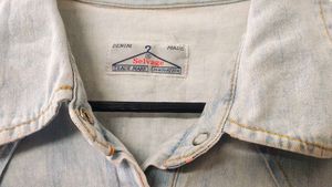 Light Blue Denim Collared Shirt