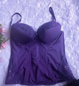 Purple Lace Corset Top