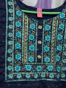 Elegant Navy Blue Kurta