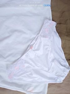 White Lace Trim Slip