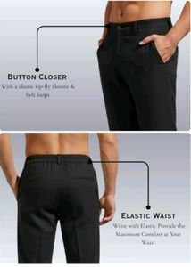 Men's Black Casual Pants