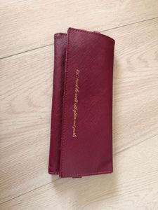 Elegant Burgundy travel jewellery organizer