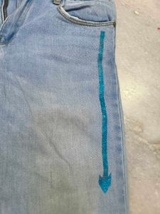 Mid Waist Straight Jeans