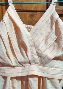 🍑Peach Striped Sleeveless Top