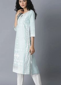 Elegant Blue Printed Kurta