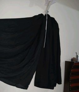 black scirt plazo