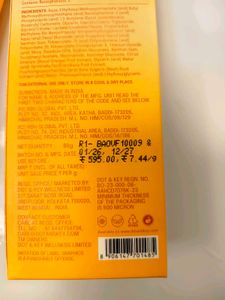 Sunscreen &amp; Facewash