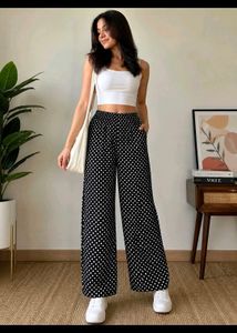 Black Polka Dot Palazzos