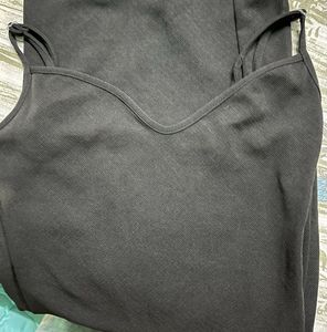 Sleek Black Slip Dress