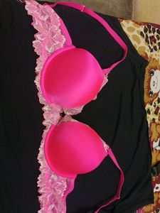 LASENZA Hot Pink Lace Push up bra