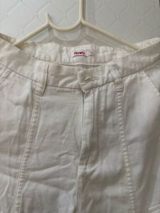 White Cargo Pants