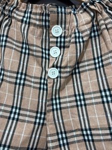 Classic Plaid Button-Up co -ord set
