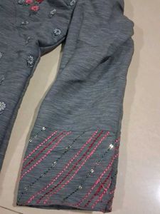 Kurta Set - Grey + Maroon combo