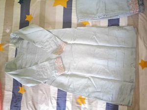 Embroidered Kurta Set with Dupatta
