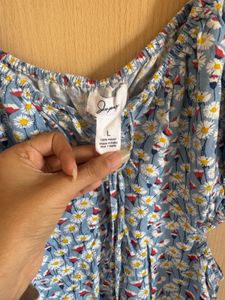 Cute Floral Print Mini Dress