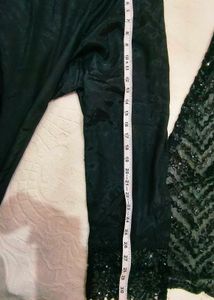 Black Sequin party wear Jacket dress