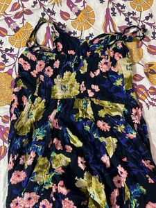 Flowy Floral Print Mini Dress