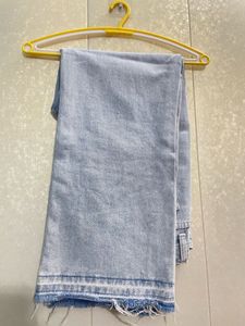 Pearl embellished high waist jeans