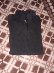 Black High Neck Tee