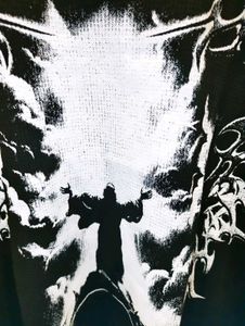 BOXY FIT GRAPHIC PRINTED BAGGY WAFFLE TEE 😎👀🔥