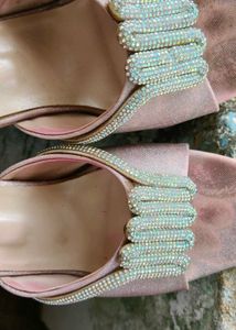Sparkly Block Heel Mules