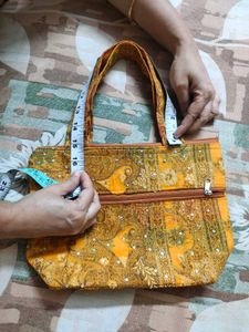 Embroidery Silk Hand Bag