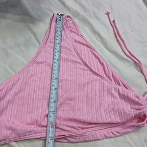 ❤️‍🔥 Pink Ribbed Bikini Bottom