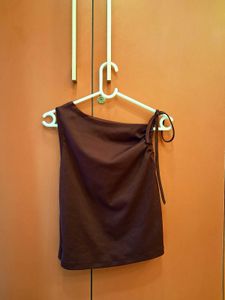 New/Unused Maroon one shoulder top
