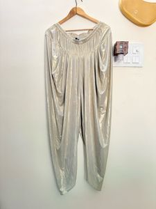 Shimmering Metallic Dhoti Pants
