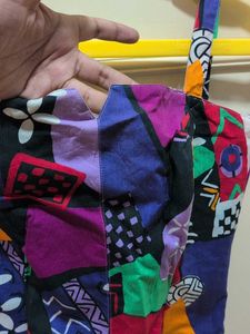 Unique Patchwork Corset Top