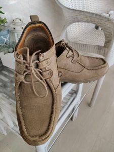 Men's Woodland Olive Green Nubuck Derby Shoes