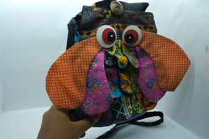Colourful owl sling bag
