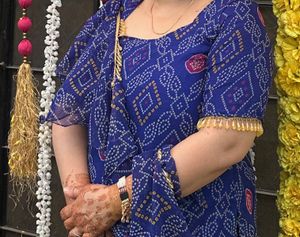Beautiful Frill Dupatta Bandhej