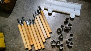 10 Metal And Wood Handle Tools Combo