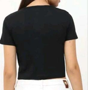 Sparkly Wing Design Crop Top