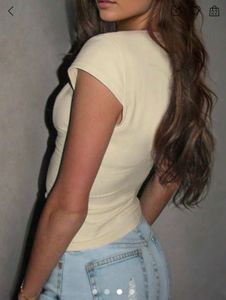 Lace Trim V-Neck Top
