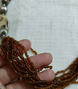 Ivory Elephant Brown Necklace