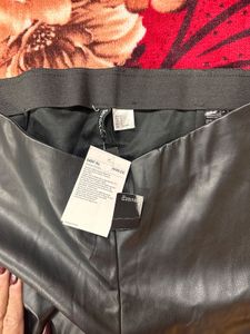 Black Faux Leather Pants