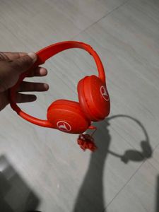Bright Red Headphones