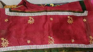 Bandhni Gotta Patti Work saree