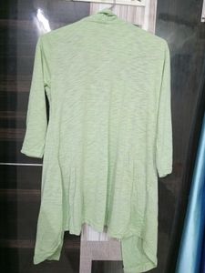 Pista Green Shrug with attached Black Top