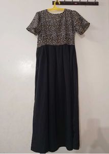Leopard Print Maxi Dress 🖤
