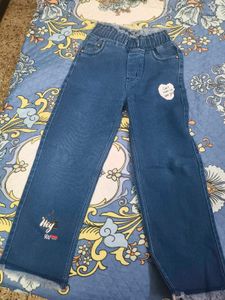 Yellow full sleeve top &amp; jeans for 4-7 years girl