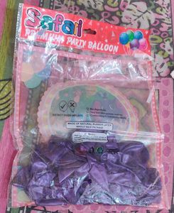 Purple Metalic Balloons