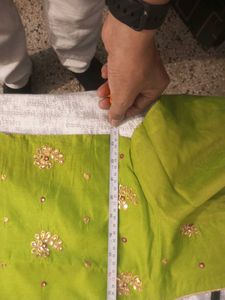 Green Magenta Combination Ethnic Kurta pajama dupa