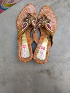 golden Party Wear Heels