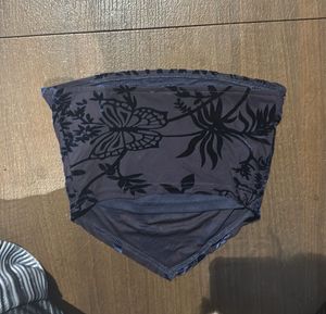 Floral Print Bandeau Top