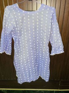 handstichedPretty Lavender Kurti🪻