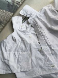 Classic White Button-Down Shirt